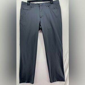 Twillory Performance Tailored For The Hustle Pants Mens 34x30 Gray Golf Fabric